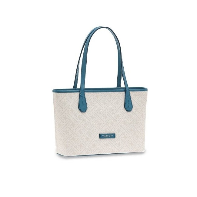 Shopper bag woman The Bridge Anna light blue and milk