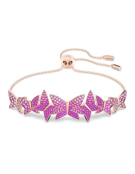 Swarovski Lilia rosé bracelet with pink pavè butterflies 5636431