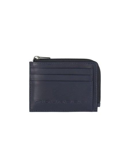 Bustina porta carte Piquadro Steven blu PP4822S118R/BLU