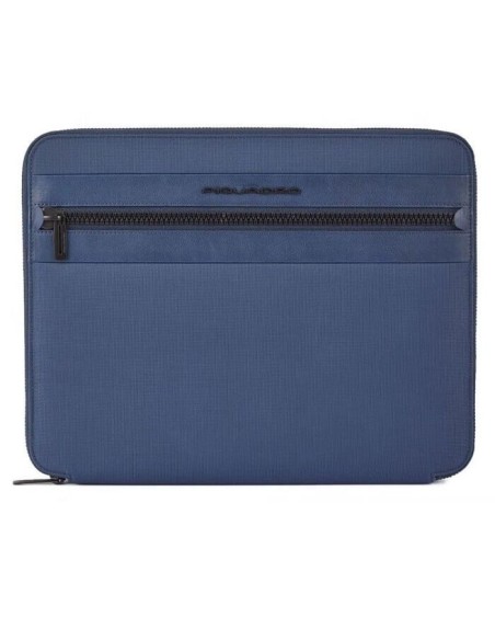 Blue notepad holder in Piquadro Stationery fabric PB5448S117 / T / BLU