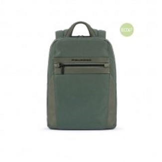 Piquadro backpack in Woody green fabric CA5754S117 / VE