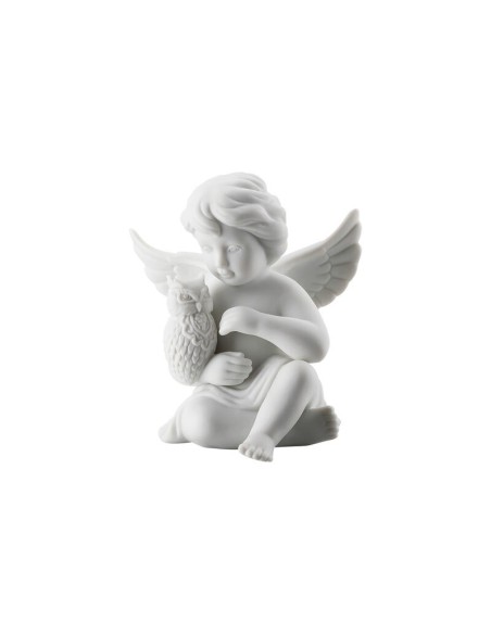Rosenthal angel with owl in white porcelain