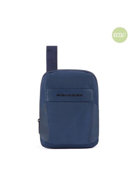 Tasche aus blauem Piquadro Woody-Stoff - CA5747S117 / BLU