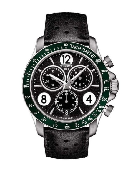 Orologio Uomo Chrono Tissot V8 nero e verde - T1064171605700
