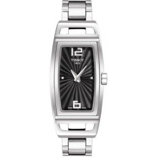 Tissot T-Trend Lady schwarze rechteckige Uhr T0373091105700