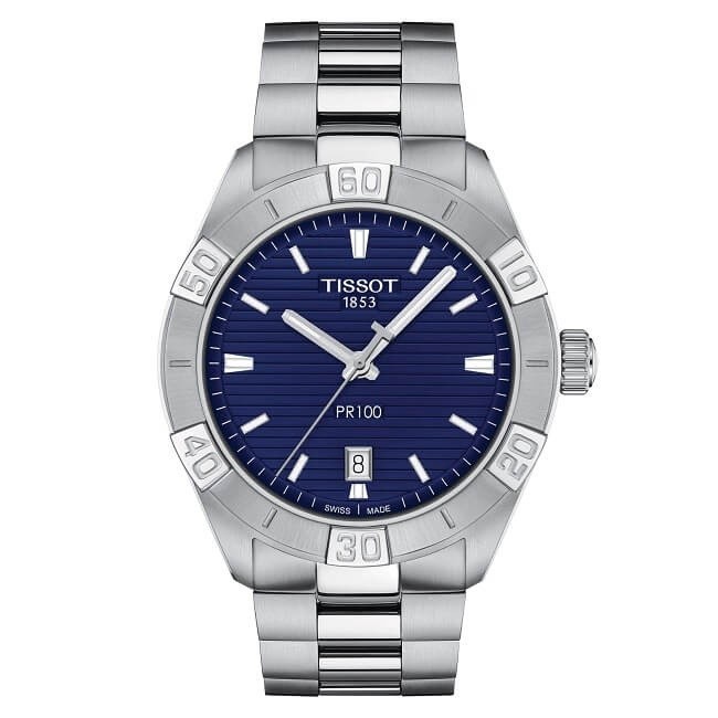 Orologio Tissot PR100 Sport Gent blu T1016101104100