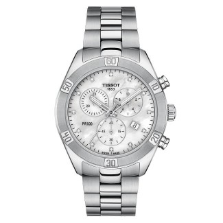 Tissot PR100 Sport Chic Uhr mit Diamanten – T1019171111600
