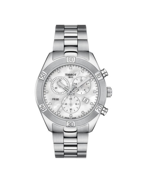 Tissot PR100 Sport Chic Uhr mit Diamanten – T1019171111600