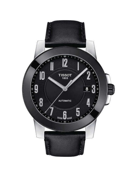 Tissot Gentleman Swissmatic schwarze Uhr T0984072605200