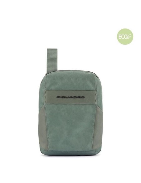 Borsello in tessuto Piquadro Woody verde - CA5747S117/VE