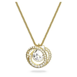 Swarovski Generation gold necklace with crystal pavè - 5636511