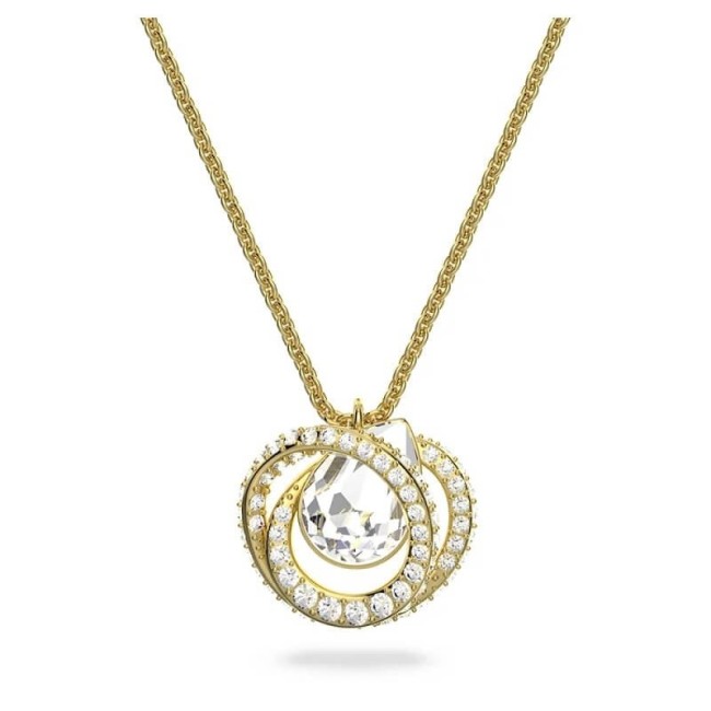Swarovski Generation gold necklace with crystal pavè - 5636511