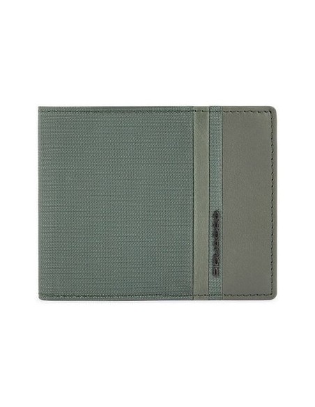 Piquadro wallet Woody green fabric - PU4823S117R / VE