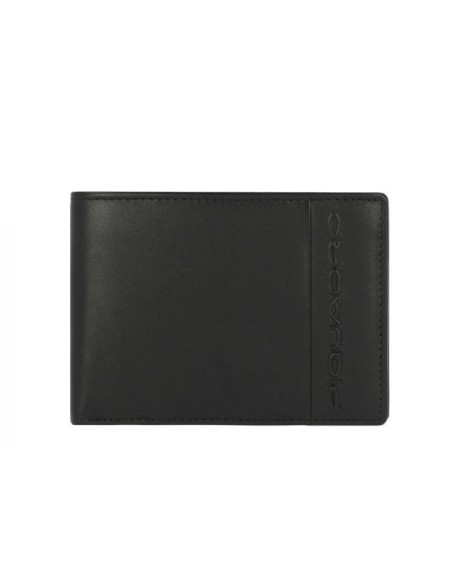 Piquadro Steven black leather wallet - PU4823S118R / N
