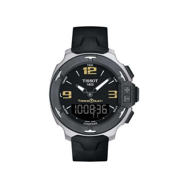 Tissot T-Race Touch black and gold watch - T0814201705700