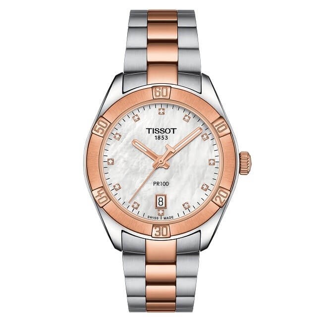 Orologio Tissot PR100 Sport Chic madreperla T1019102211600