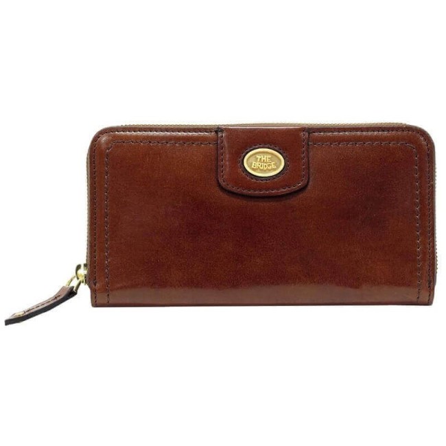 The Bridge Ada women's wallet in tan leather 01714201