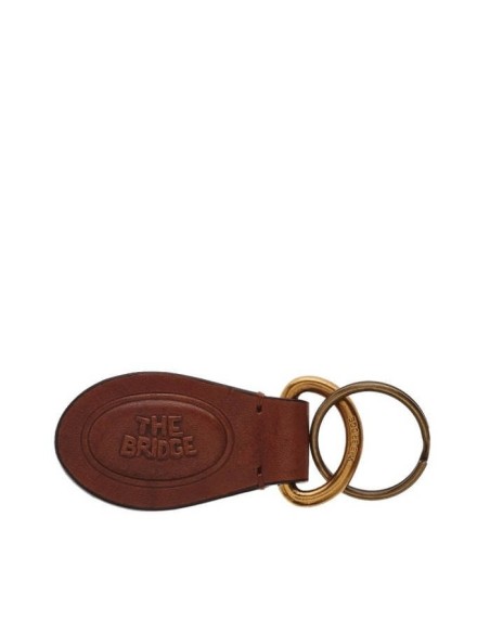 The Bridge Story man keychain in tan leather 09210801