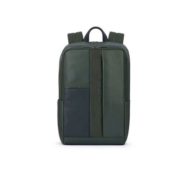Piquadro Grüner Lederrucksack Steven line CA3214S118 / VE