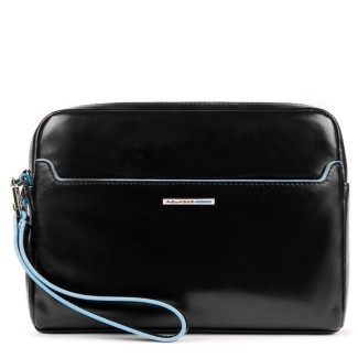 Pochette da polso Piquadro Stationery nero in pelle AC5592B2/N