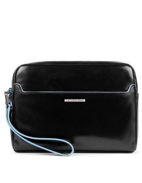 Pochette da polso Piquadro Stationery nero in pelle AC5592B2/N