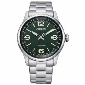Citizen automatische grüne Herrenuhr NJ0160-87X