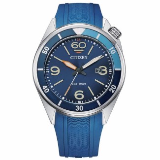 Citizen Seaplane Eco-Drive Polyurethan Uhr blau - AW1719-18L