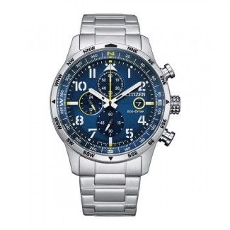 Citizen Chrono Eco-Drive Aviator blue - CA0790-83L