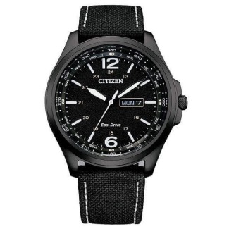 Orologio Citizen Military Eco drive nero AW0115-11E