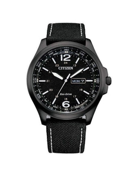 Orologio Citizen Military Eco drive nero AW0115-11E