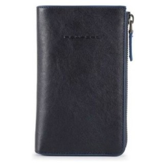 Piquadro Blu Portemonnaie Pochette aus Leder - AC5469B2SR / BLU