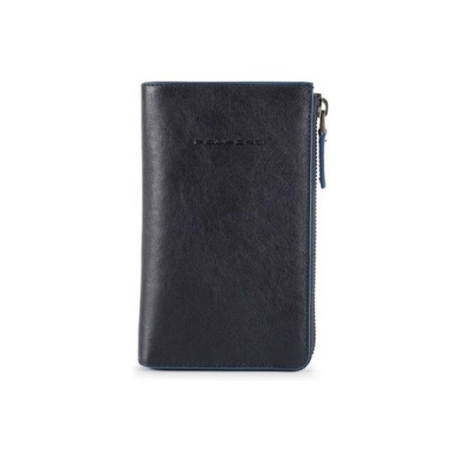 Piquadro Blu leather wallet pochette - AC5469B2SR / BLU