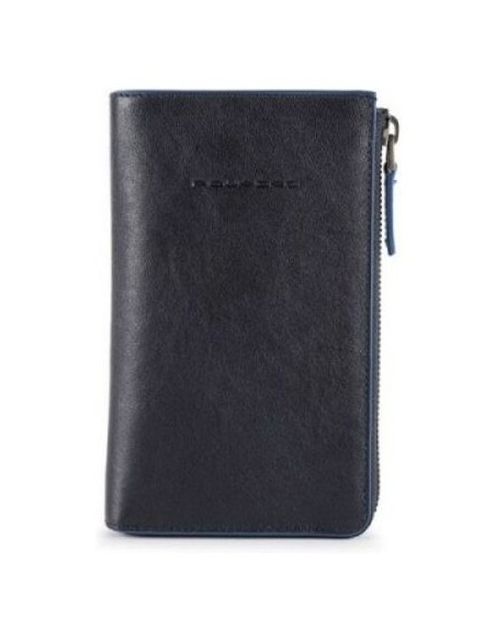 Piquadro Blu leather wallet pochette - AC5469B2SR / BLU