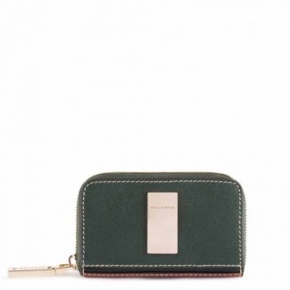 Portachiavi astuccio Piquadro Dafne verde e cuoio PC4331DF/VECU