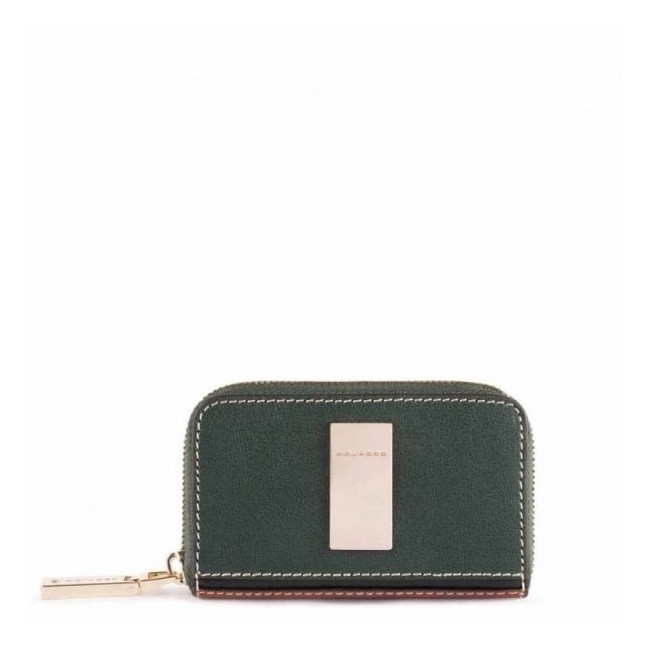 Piquadro Dafne Schlüsseletui grün und Leder PC4331DF / VECU