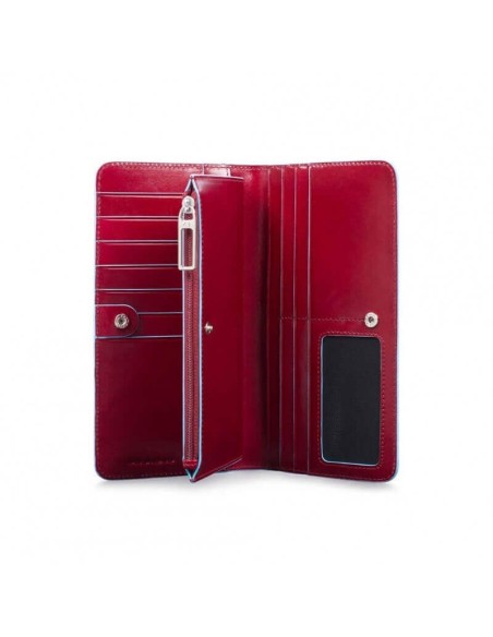 Piquadro Blue Square women's wallet red PD4573B2R