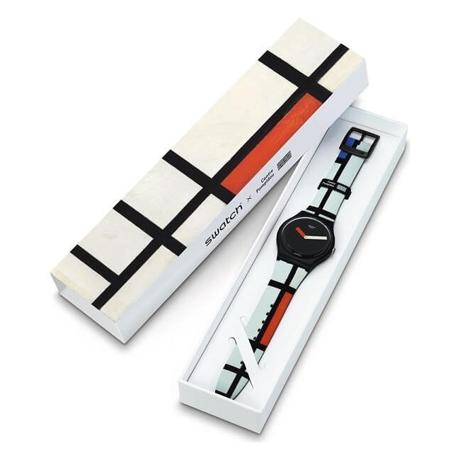 Swatch New Gent Watches Piet Mondrian - SUOZ344
