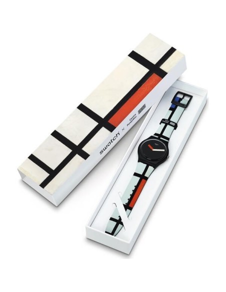 Orologio Swatch New Gent Piet Mondrian - SUOZ344