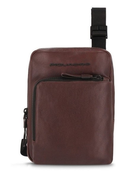 Dark brown Piquadro Harper leather bag - CA3084AP / TM