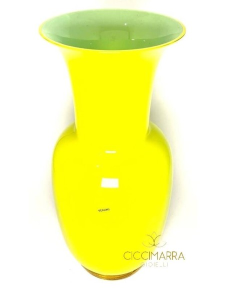 Venini Opal Vase Limited Edition Gelb und Hellblau - 706.22