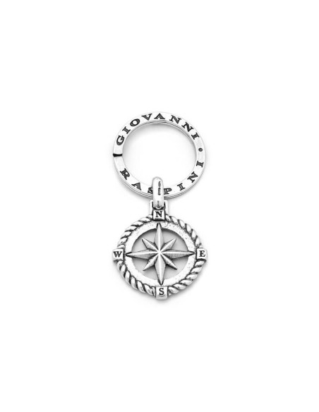 Giovanni Raspini Wind Rose keyring in silver GR11304