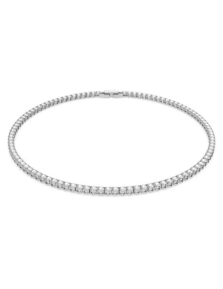 Weiße Deluxe Swarovski Tennis-Halskette - 5494605