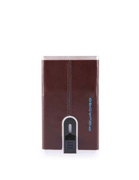 Compact wallet Piquadro Blue Square mahogany PP4825B2R / MO