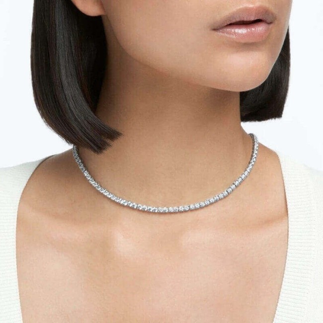 Swarovski Deluxe White Tennis Necklace - 5494605