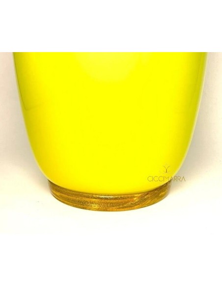 Venini Opal Vase Limited Edition Gelb und Hellblau - 706.22