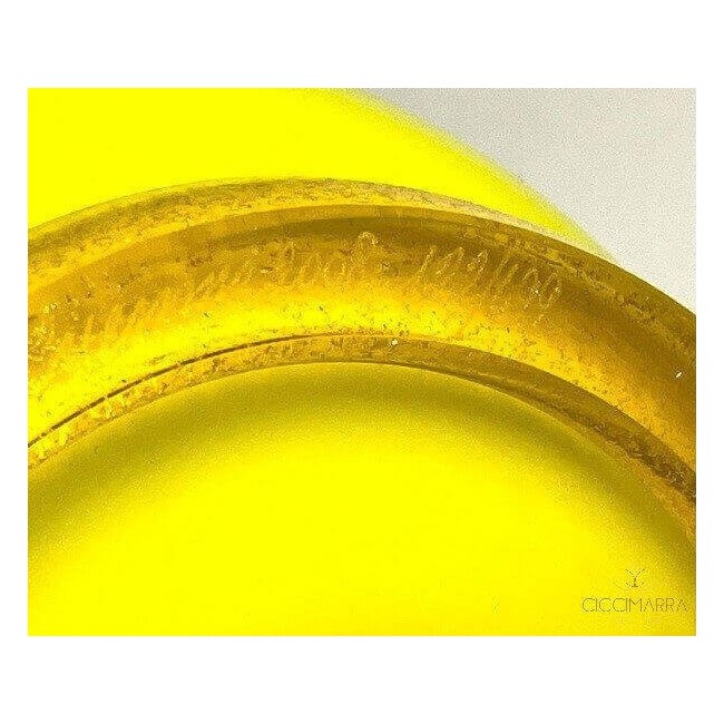 Venini Opal Vase Limited Edition Yellow and Light Blue - 706.22