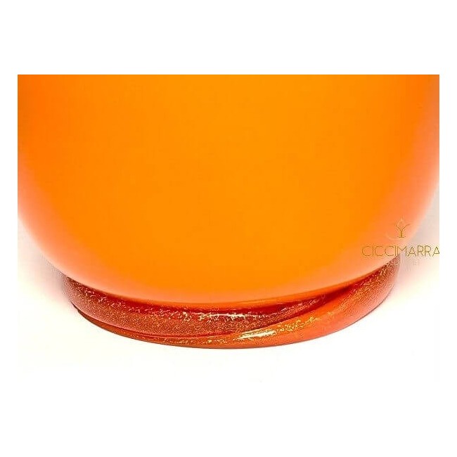 Vaso Venini Opalino Limited Edition Arancio e Verde  - 706.22