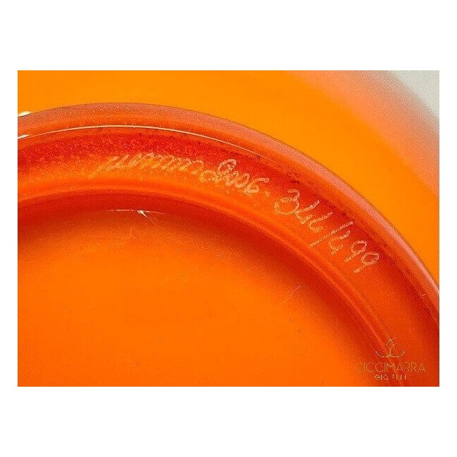 Venini Opal Vase Limited Edition Orange and Green - 706.22