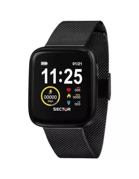 Sektor S-04 Schwarze Smartwatch-Uhr