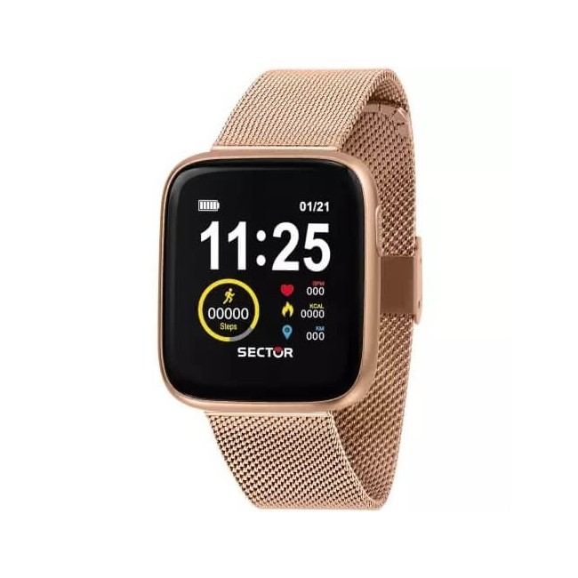 Sector S04 Roségoldene Smartwatch-Uhr